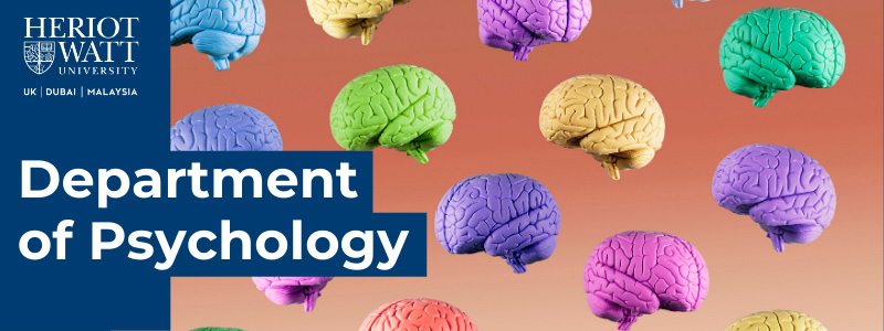 Department of psychology - colourful brain pattern banner