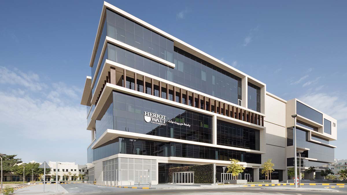 exterior of new Dubai campus