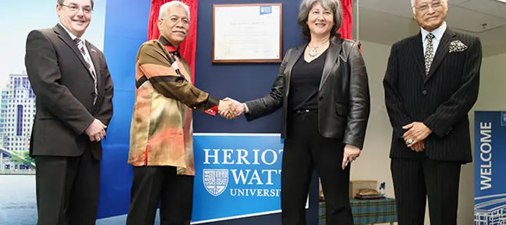 Minister of Education II, Idris Jusoh and British High Commissioner, Vicky Treadell at the official launch of the new Malaysia campus