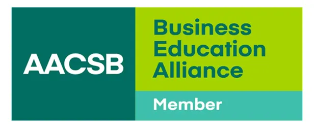 Logo for the Association to Advance Collegiate Schools of Business (AACSB).