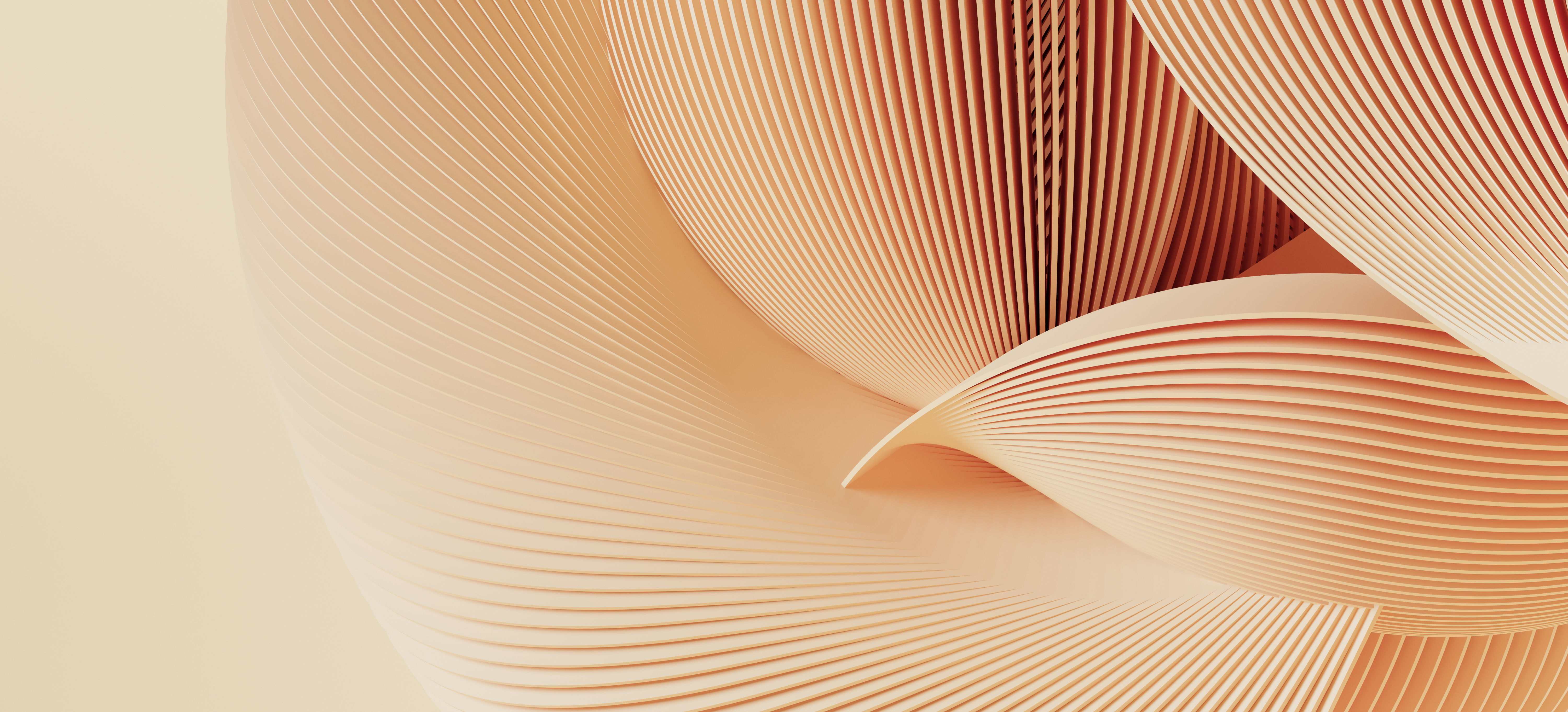 Orange abstract lines.