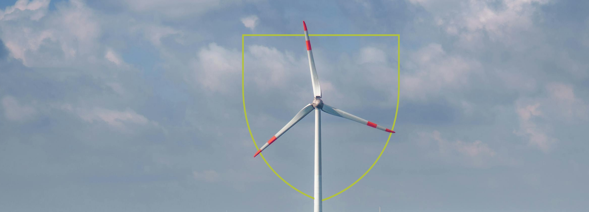 Wind turbine with Heriot-Watt shield.