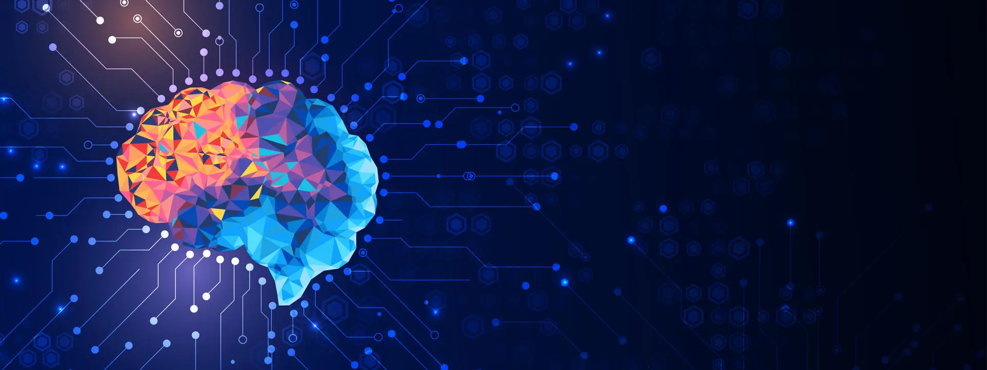 Abstract brain illustration symbolising business psychology and human thinking.