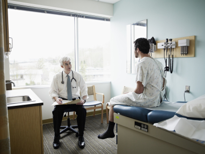 Healthcare consultation between doctor and patient