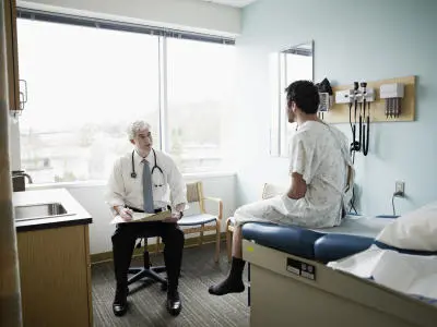 Healthcare consultation between doctor and patient