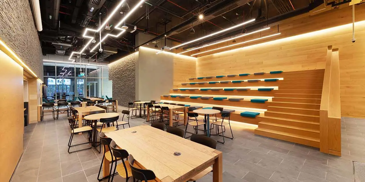 Breakout area in the Heriot-Watt Dubai campus