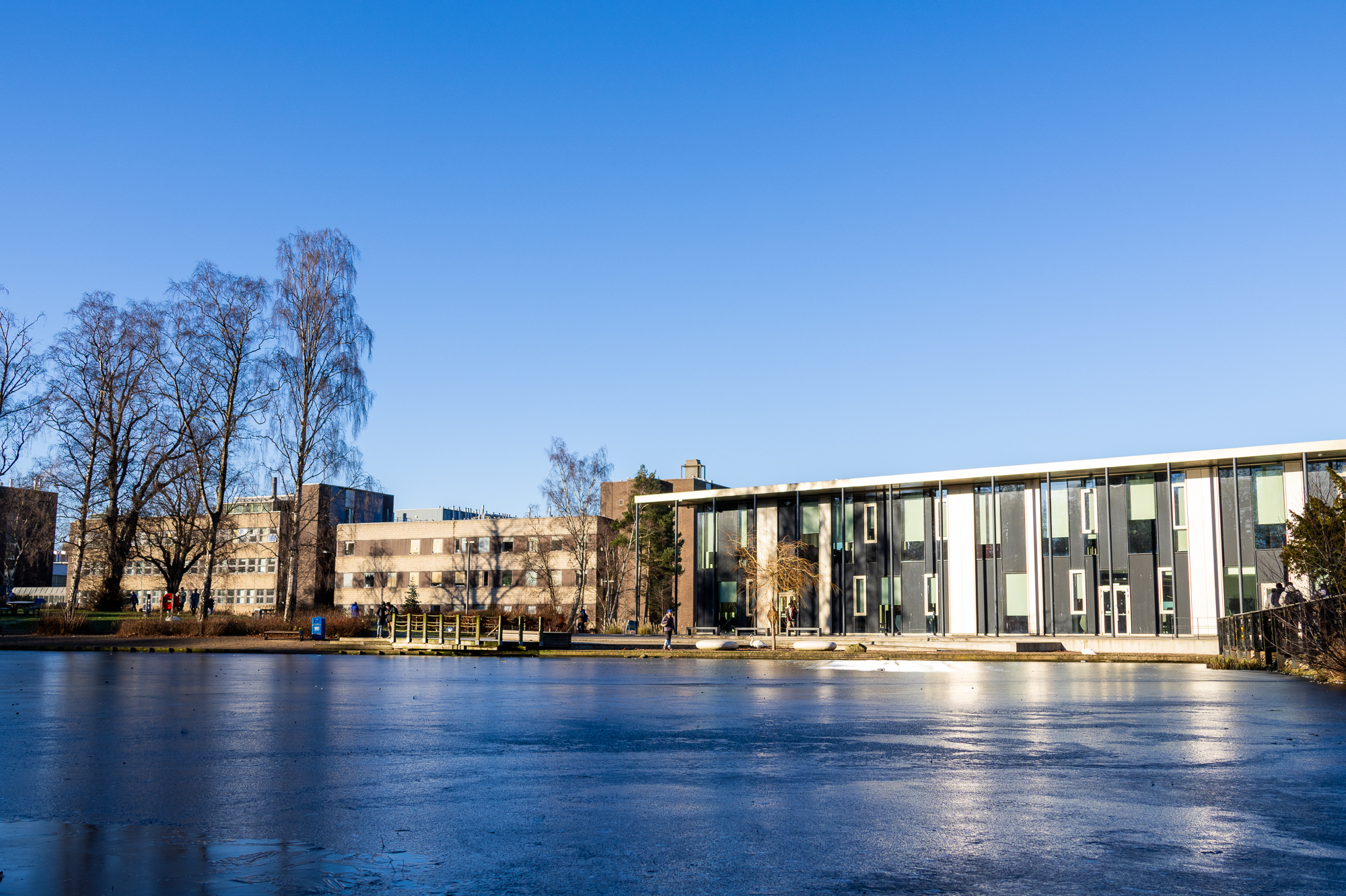 The loch and GRID building  