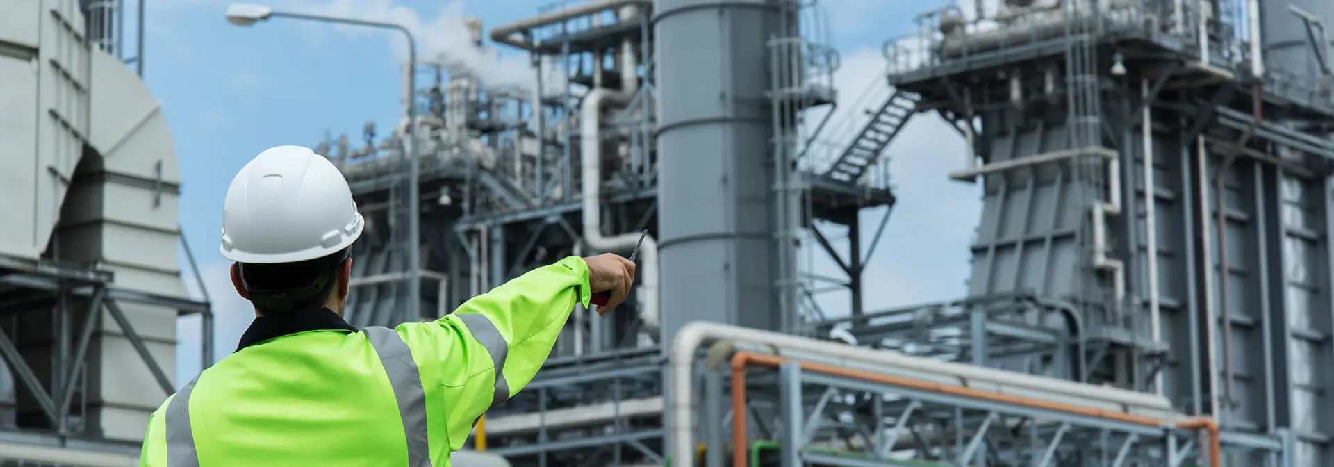 Industry worker in oil and gas