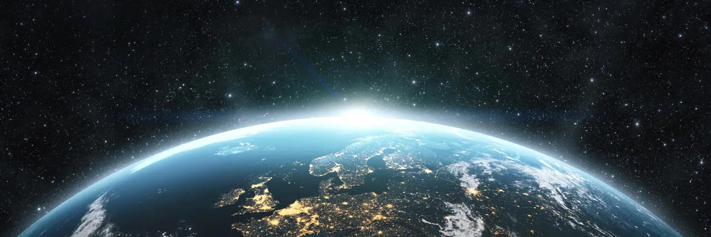 The globe from space
