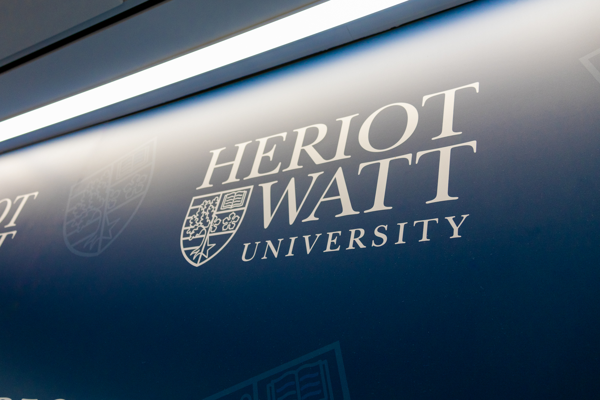 Heriot-Watt University sign