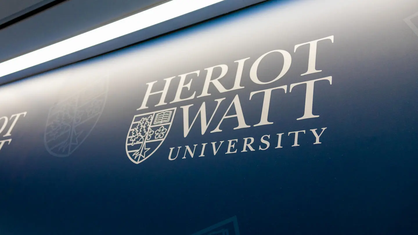Heriot-Watt University sign