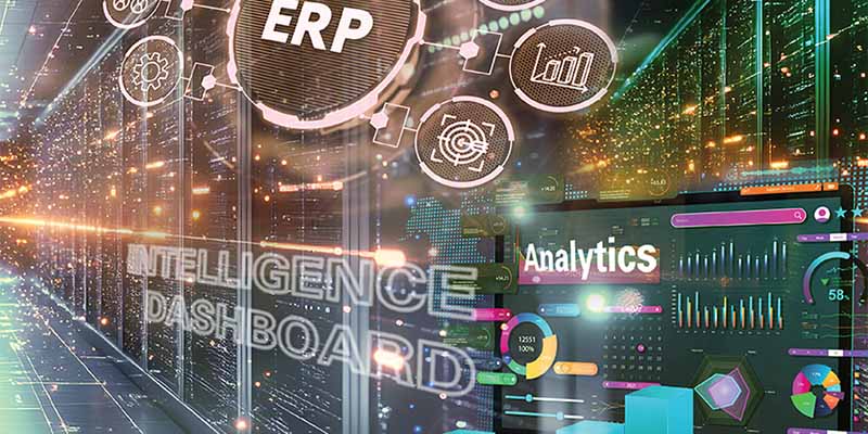 Conceptual illustration of business intelligence system