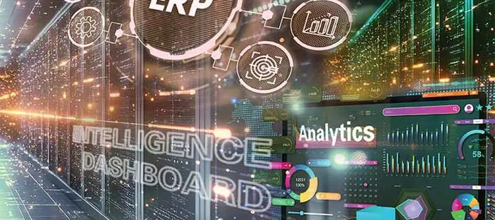 Conceptual illustration of business intelligence system