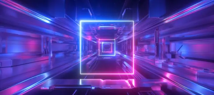 LED light inside of a machine