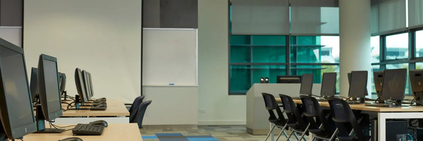 Computer lab in Heriot-Watt Malaysia campus