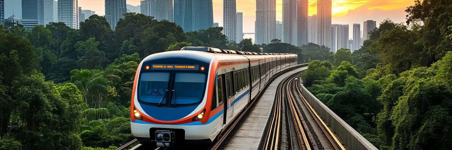 Train to Putrajaya in Malaysia