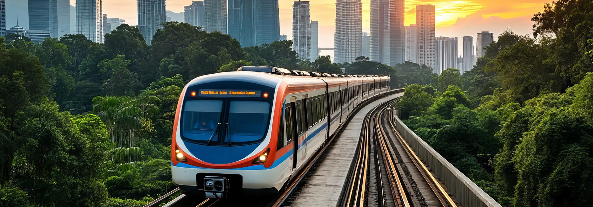 Train to Putrajaya in Malaysia