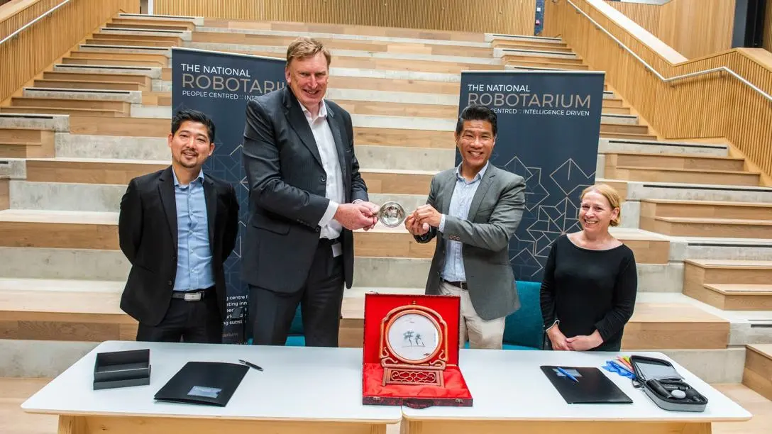 MOU signing between the National Robotarium and Fourier Intelligence