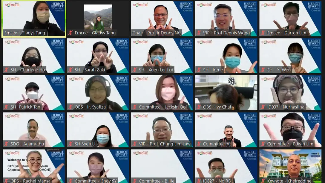 Opening ceremony via Zoom