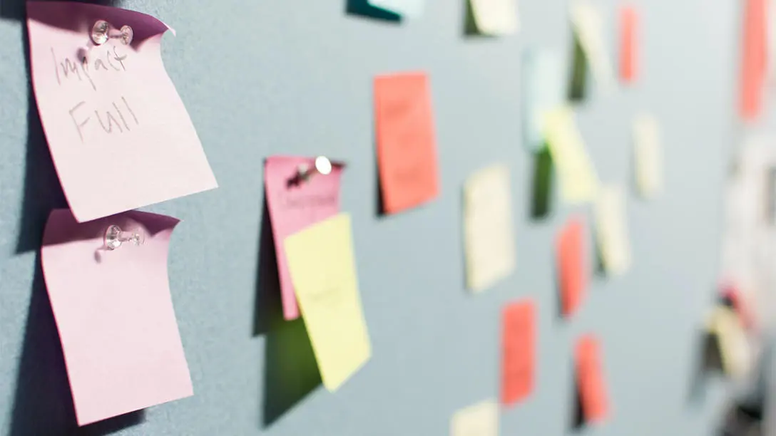 Notes on a board