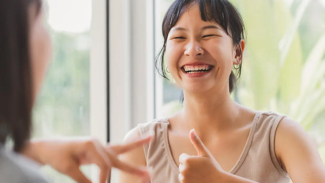 Sign language conversation