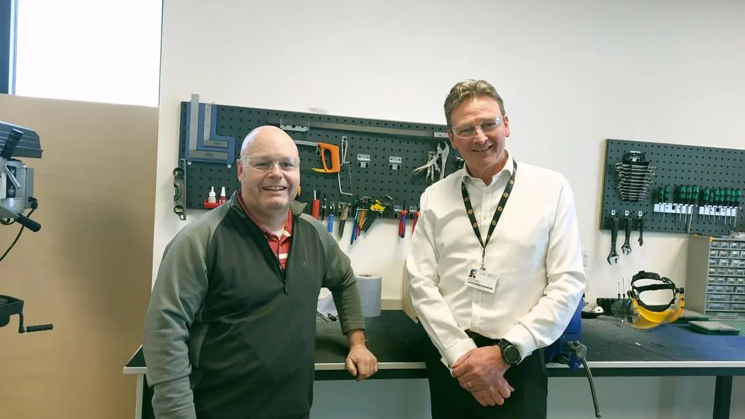 Thomas McGravie and Steve Maclaren of the National Robotarium