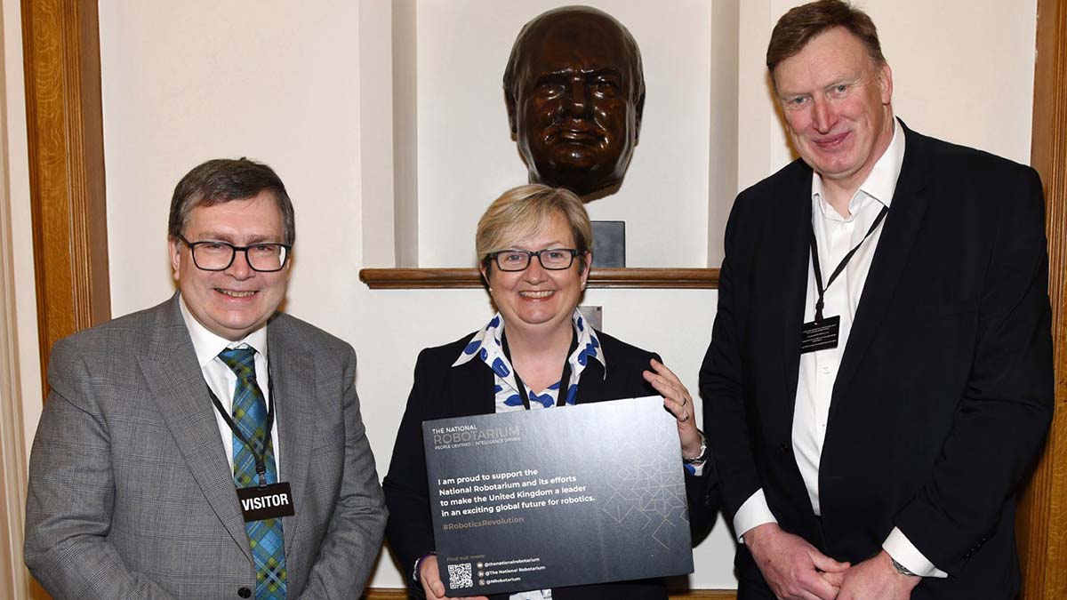 RIchard Williams, Joanna Cherry MP and Stewart Miller. 