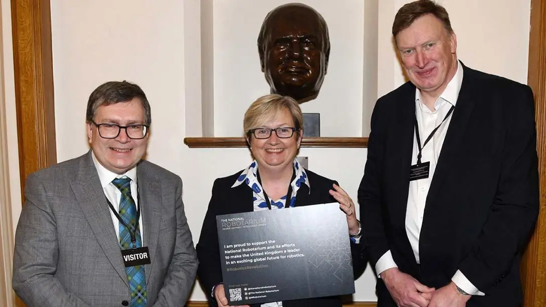 RIchard Williams, Joanna Cherry MP and Stewart Miller.