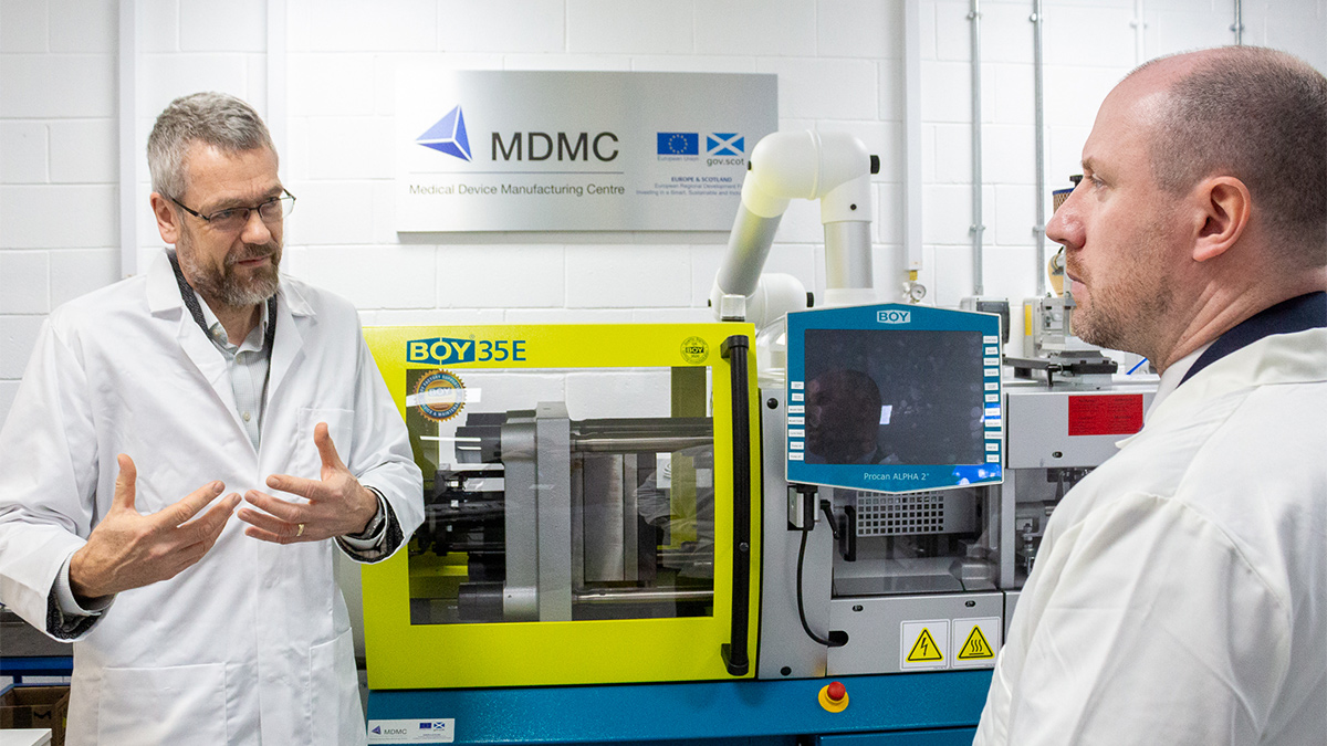 Duncan Hand, left, with Neil Gray MSP