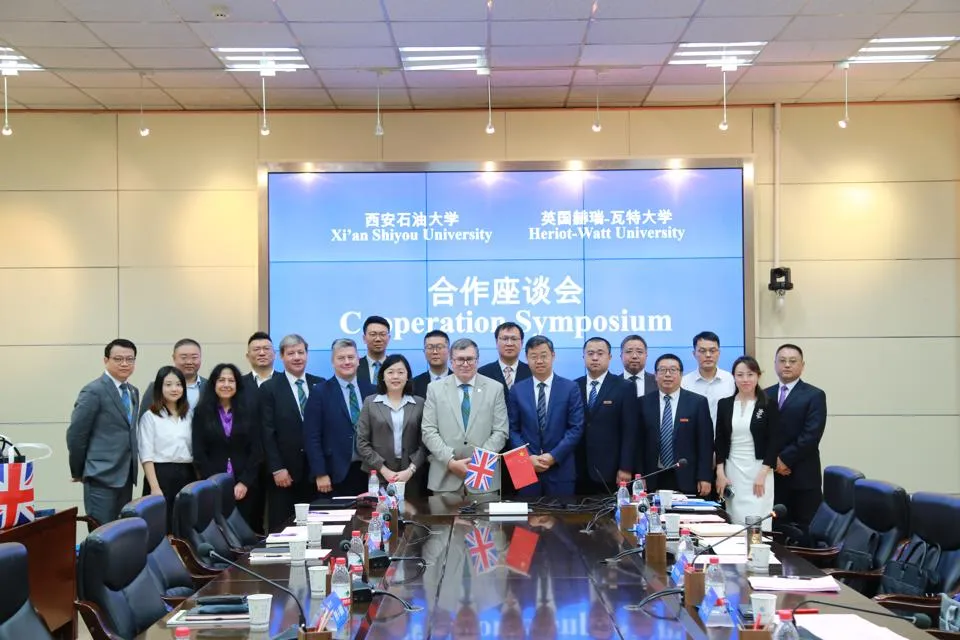 Group shot. At the centre is Professor Richard A. Williams.