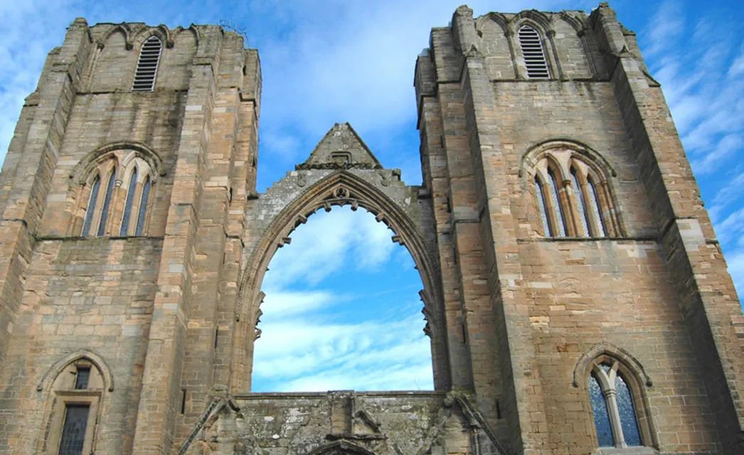 Elgin Cathedral - the researchers analysed glass from here.