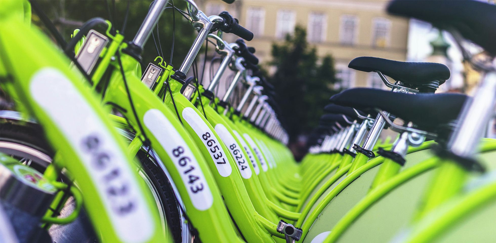 Bikes for hire. Photo by Viktor Keri on Unsplash.