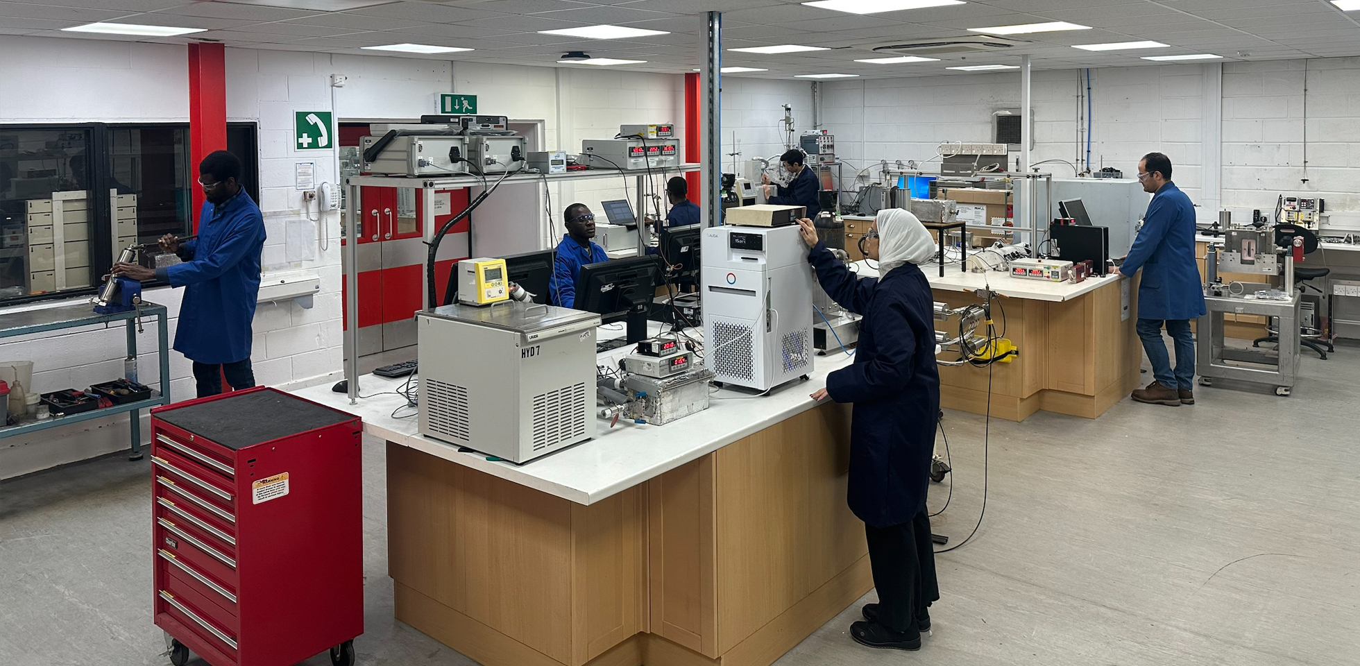 The specialist research team at Heriot-Watt University.