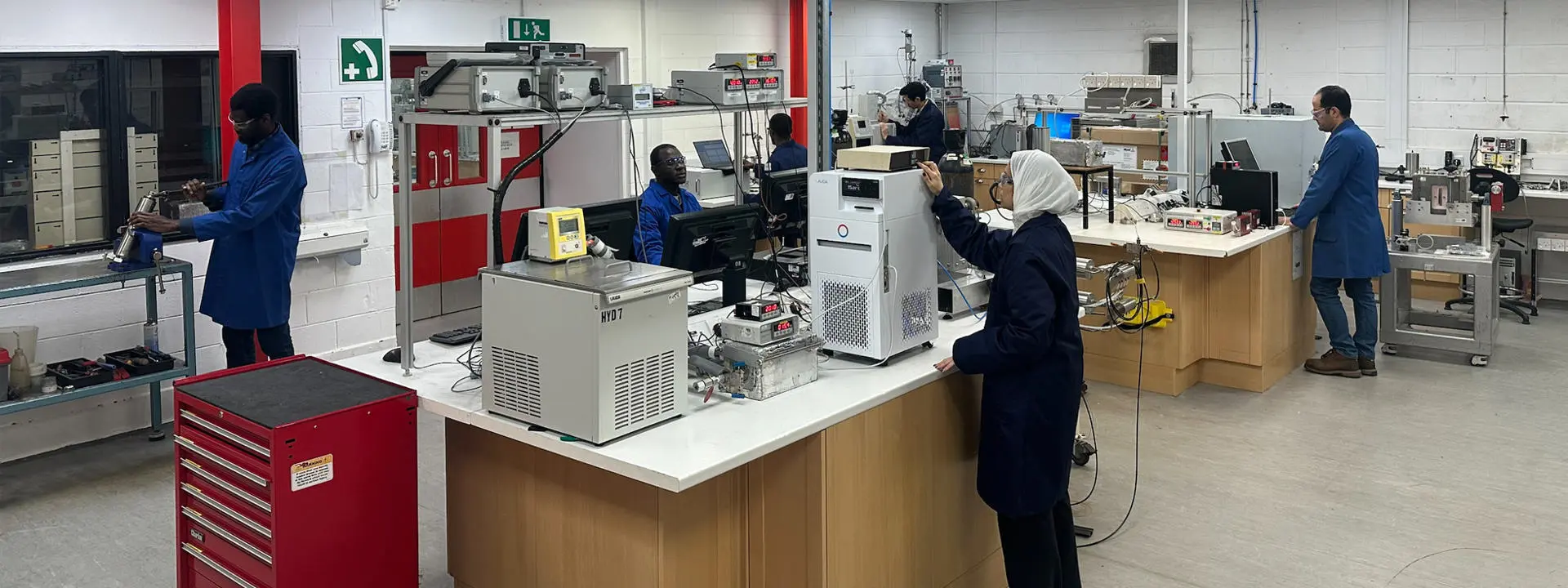 The specialist research team at Heriot-Watt University.