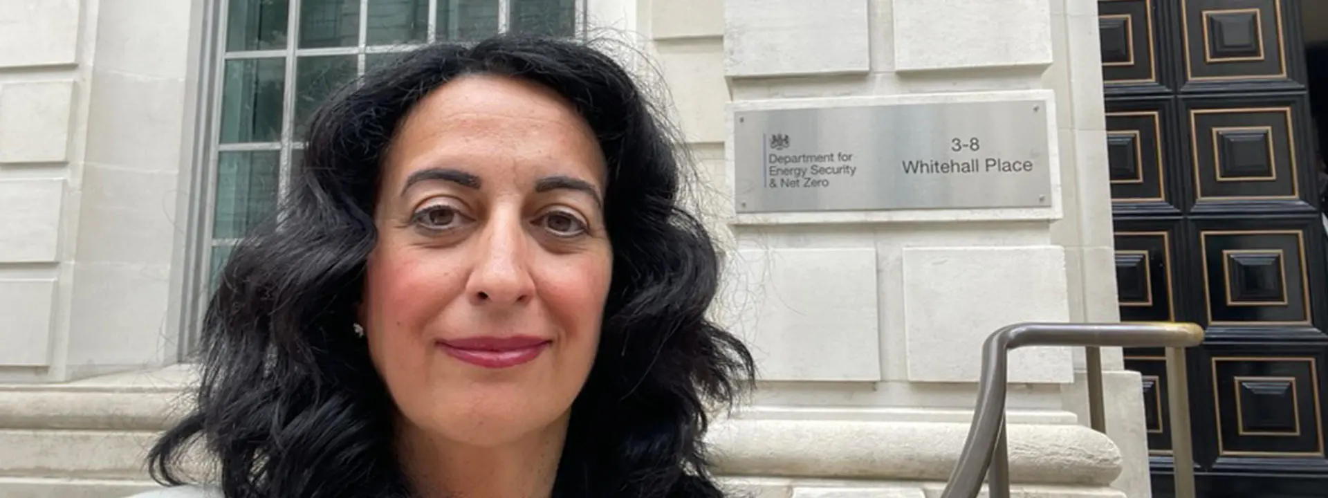 Professor Mercedes Maroto-Valer at the Department for Energy Security and Net Zero in Whitehall.