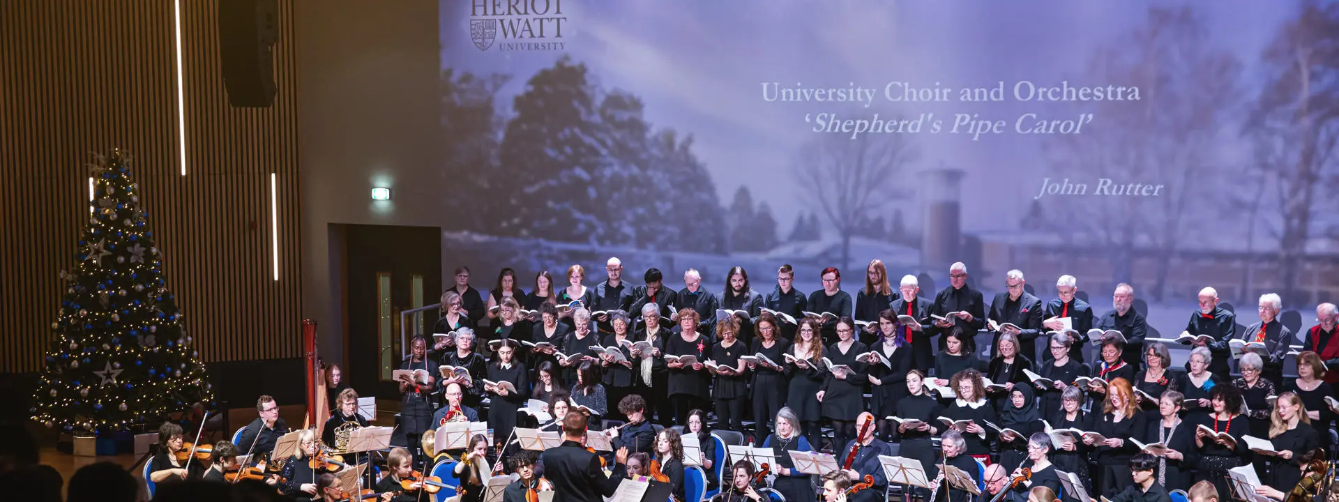 Image of last year's Carol celebration event.