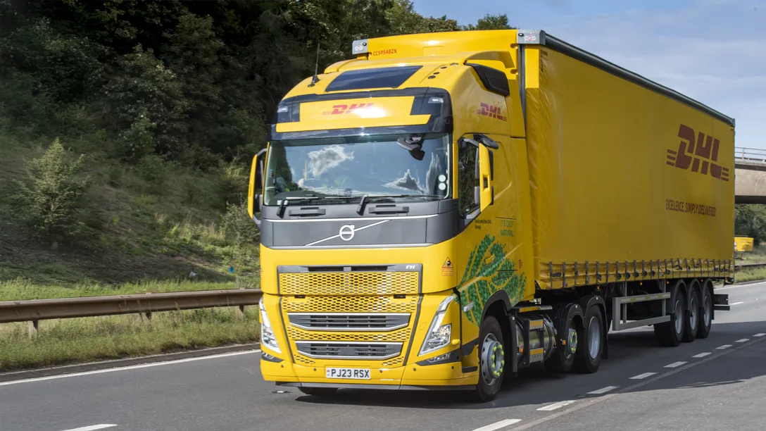 A DHL truck. Photo courtesy of DHL Express. 