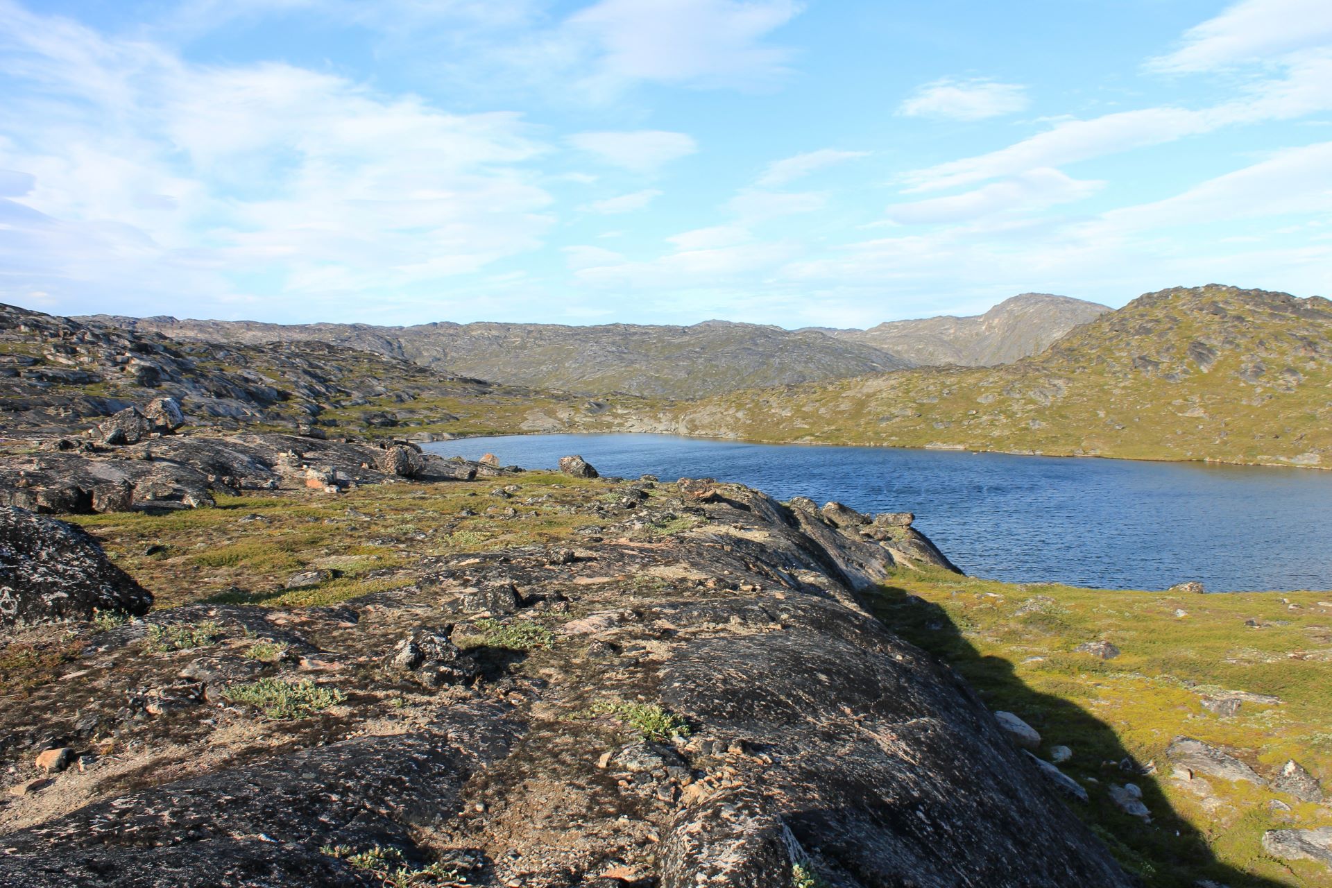 Scenic view on arctic lake, Ilulissat, Greenland