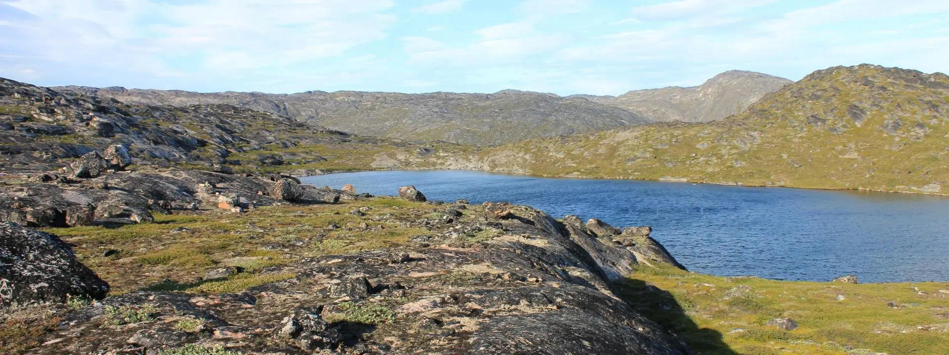 Scenic view on arctic lake, Ilulissat, Greenland