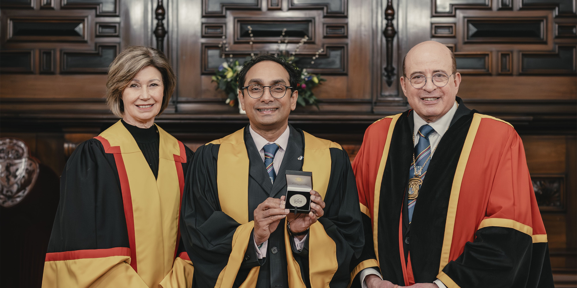 Professor Jackie Taylor, Professor Sesahdri Vasan and Professor Hany Eteiba.
