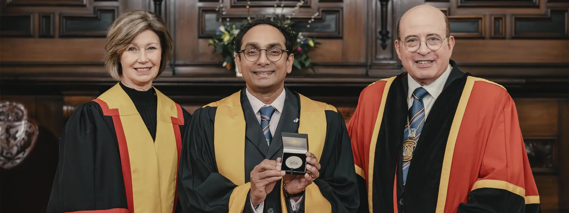 Professor Jackie Taylor, Professor Sesahdri Vasan and Professor Hany Eteiba.