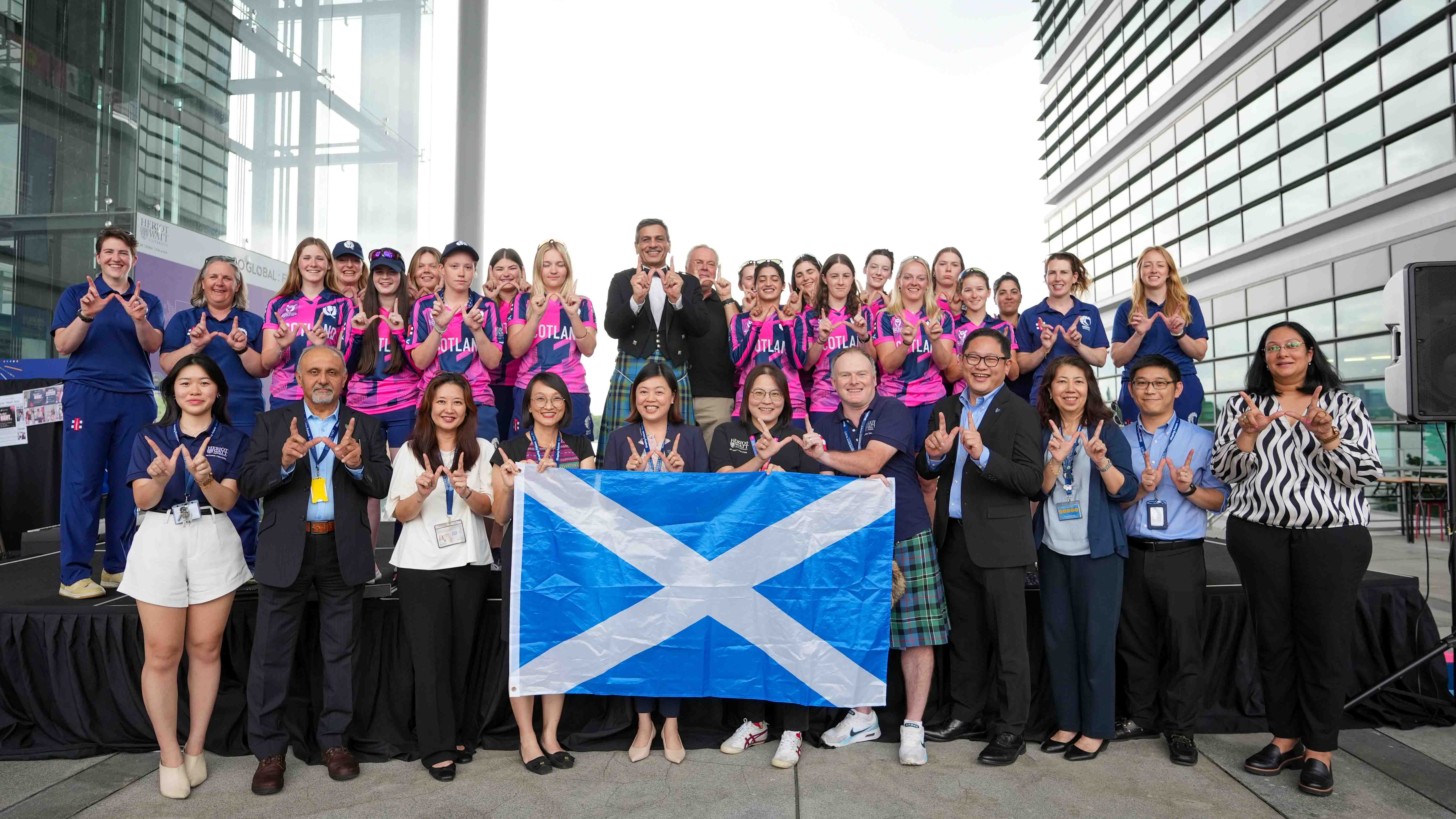 Heriot-Watt University sponsors Scotland's Under-19 Women's cricket team.