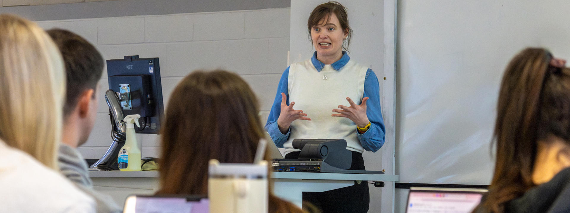 Students at Heriot-Watt University hear about the new work and study opportunity with the Scottish Government.