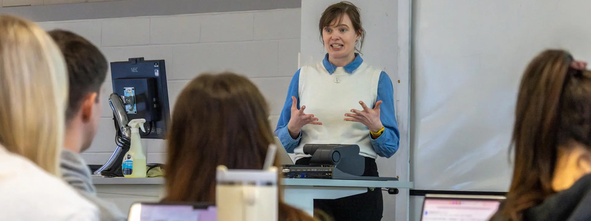 Students at Heriot-Watt University hear about the new work and study opportunity with the Scottish Government.
