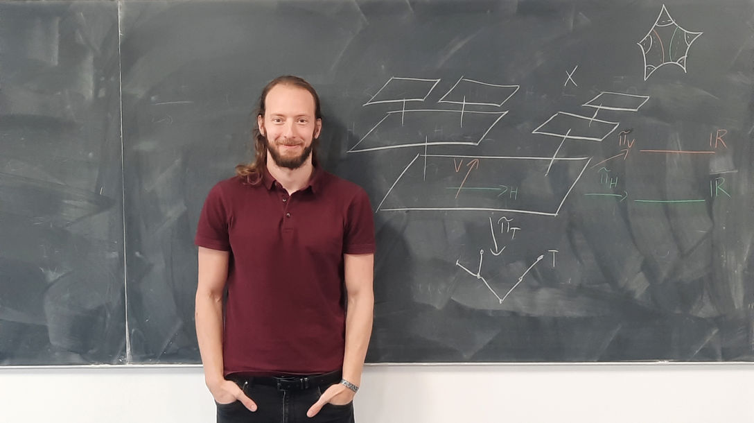 Dr Alessandro Sisto, an Associate Professor at Heriot-Watt's School of Mathematical and Computer Sciences.