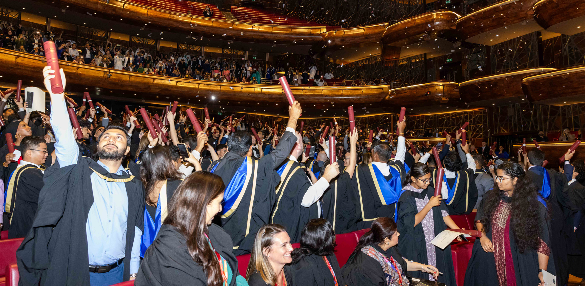 A graduation ceremony at Heriot-Watt University Dubai.