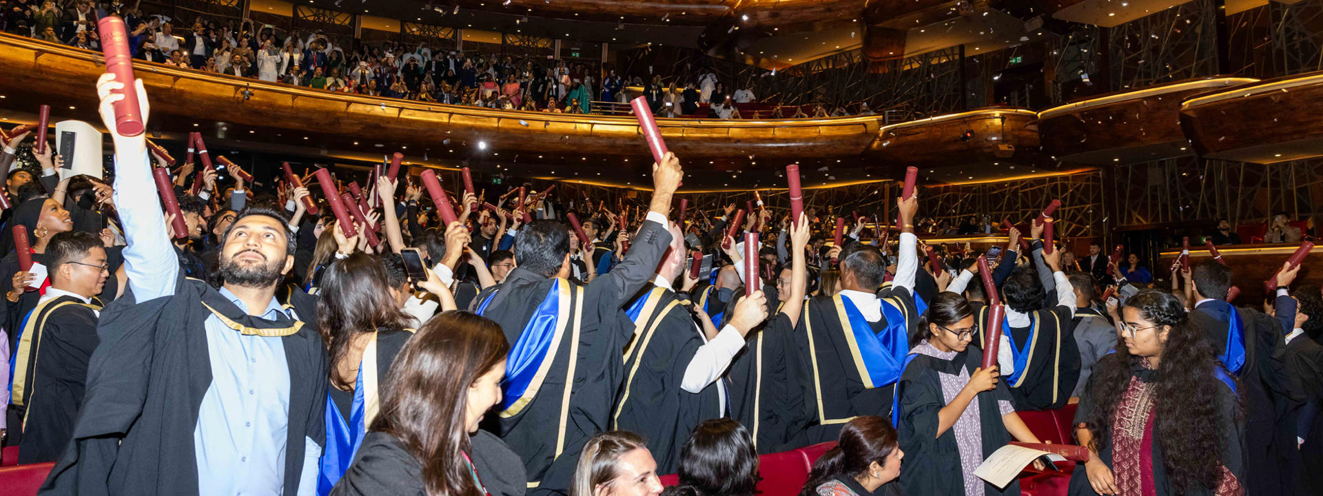 A graduation ceremony at Heriot-Watt University Dubai.