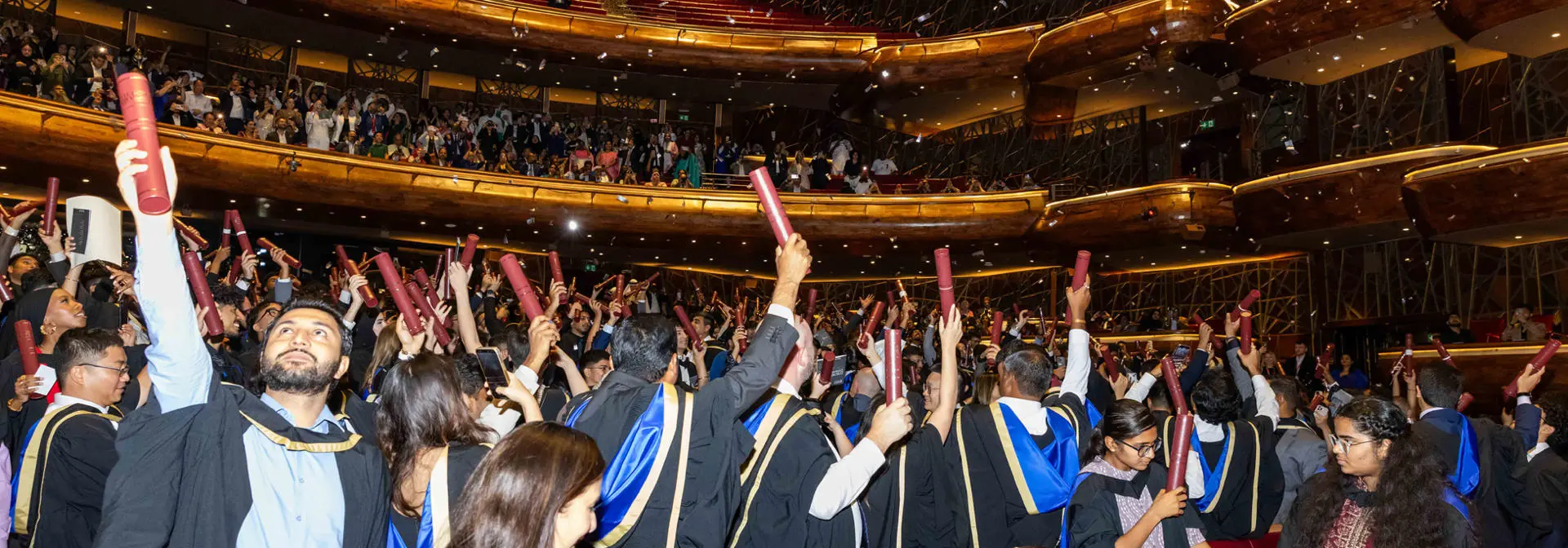 Graduation ceremony in Dubai Opera House