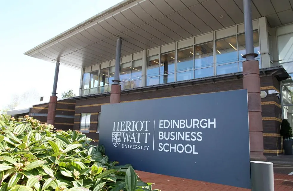 Edinburgh Business School at Heriot-Watt University in Edinburgh, Scotland. Edinburgh Business School at Heriot-Watt University in Edinburgh, Scotland.