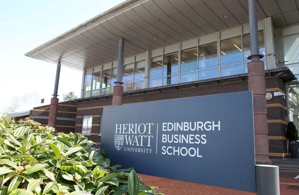 Edinburgh Business School at Heriot-Watt University in Edinburgh, Scotland. Edinburgh Business School at Heriot-Watt University in Edinburgh, Scotland.